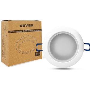 Geyer Στρογγυλό spot GU10 IP54 λευκό SPW75MW