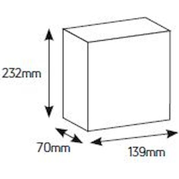 Geyer Πίνακας xωνευτός Άθως 1x4θ διάφανη πόρτα IP40 VP04-T - Image 2