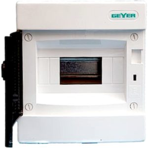 Geyer Πίνακας xωνευτός Άθως 1x4θ διάφανη πόρτα IP40 VP04-T