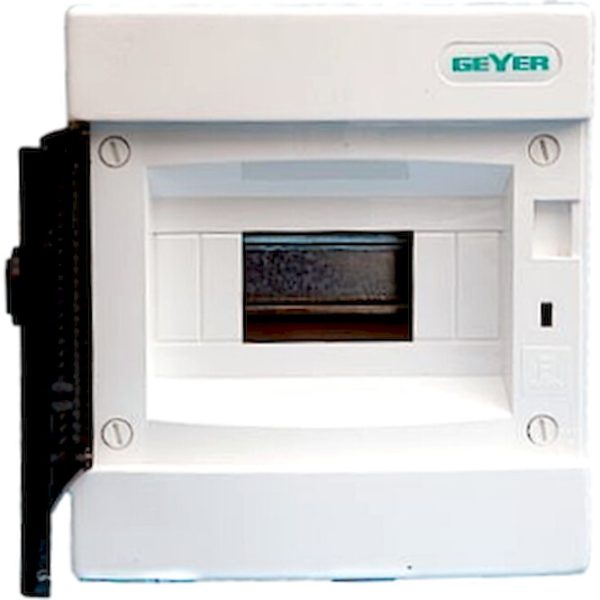 Geyer Πίνακας xωνευτός Άθως 1x4θ διάφανη πόρτα IP40 VP04-T