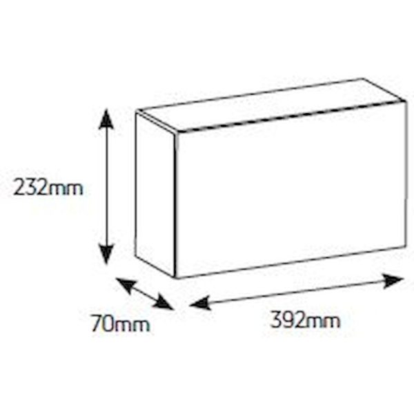 Geyer Πίνακας xωνευτός Άθως 1x18θ διάφανη πόρτα IP40 VP18-T - Image 2