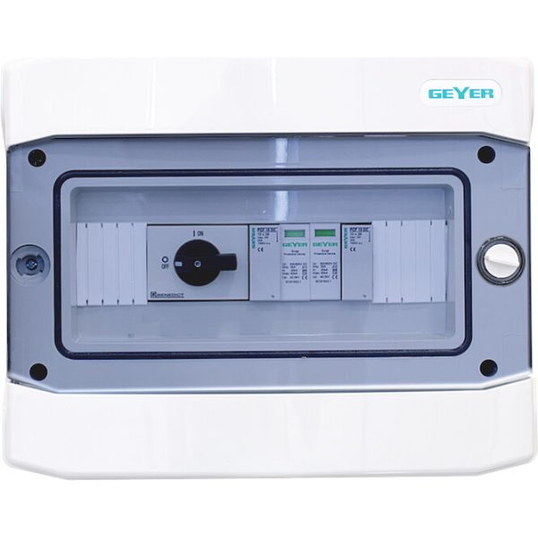 Geyer Πίνακας επίτοιχος IP65 με διακόπτη DC για 1 MPPT και 1 string VWDCCD100