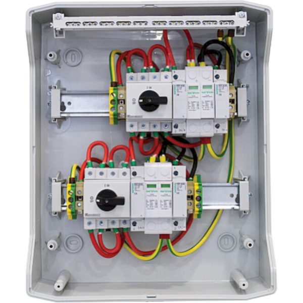 Geyer Πίνακας επίτοιχος IP65 με διακόπτη DC για 2 MPPT και 1 string ανά ΜΡΡΤ VWDCCD110 - Image 2