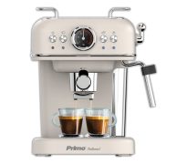 Μηχανή Καφέ Espresso PREM-40445 Primo Eco 20Bar 3σε1 Αναλογικό καντράν θερμοκρασίας Ιβουάρ-Chrome