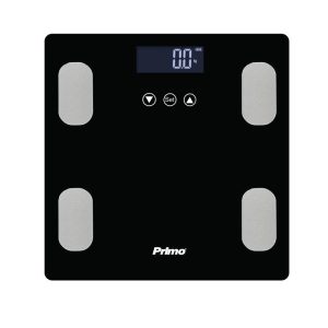 Ζυγαριά Σώματος Λιπομετρητής PRBS-40464 Primo 180Kg Υάλινη Λευκή/Inox