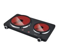 Κεραμική εστία Διπλή PRCP-40252 Primo 16.5εκ.-1000W + 22εκ.-1500W Μαύρη