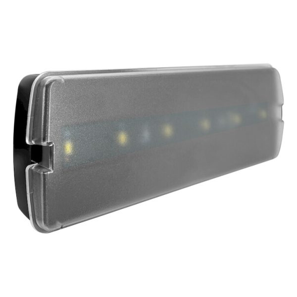 LED Φωτιστικό ασφαλείας 1W 6500K 100lm 239x80mm μαύρο - Image 3