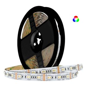 KIT Ταινίας LED 14,4W 12V WRGBW IP20 2m + Αντάπτορας με διακόπτη + Χειριστήριο SP645E