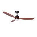 Ανεμιστήρας Οροφής PRCF-80668 PRIMO 52” 132εκ. DC Με Τηλεχειριστήριο 1 Φως LED Μαύρος με 3 καφέ φτερά
