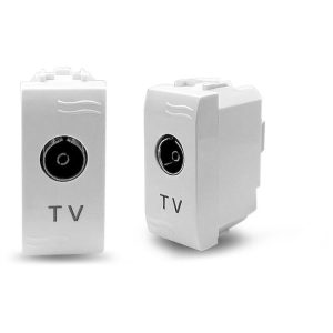 Μηχανισμός πρίζας TV 9,5mm λευκός