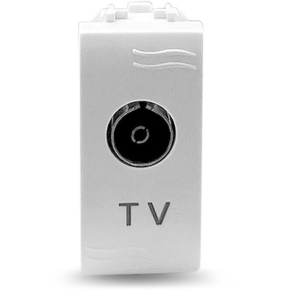 Μηχανισμός πρίζας TV 9,5mm λευκός - Image 3