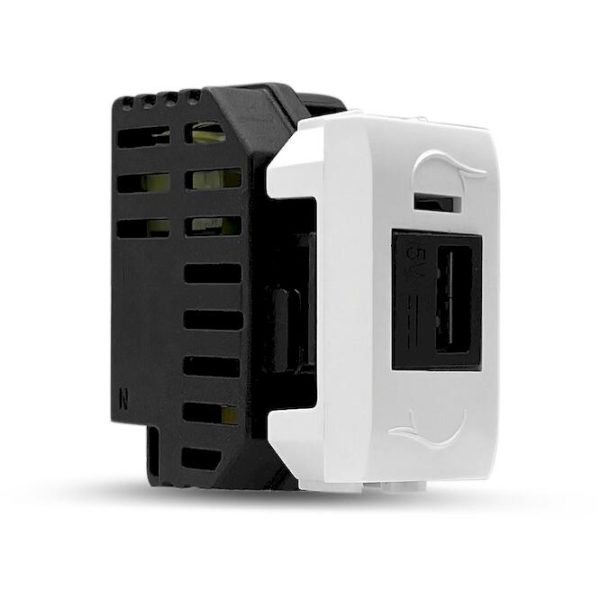 Πριζα usb λευκο