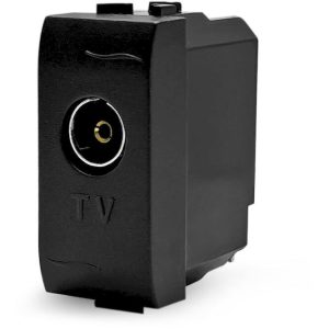Μηχανισμός πρίζας TV 9,5mm γραφίτης