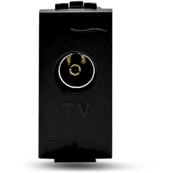 Μηχανισμός πρίζας TV 9,5mm γραφίτης - Image 2