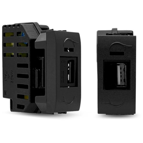 Πρίζα USB μαύρο - Image 3