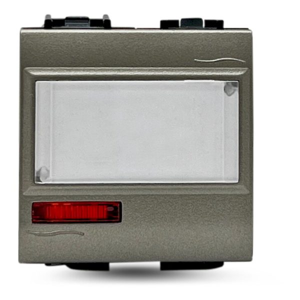 Μπουτόν επιγραφής με λυχνία 220V σατινέ - Image 3