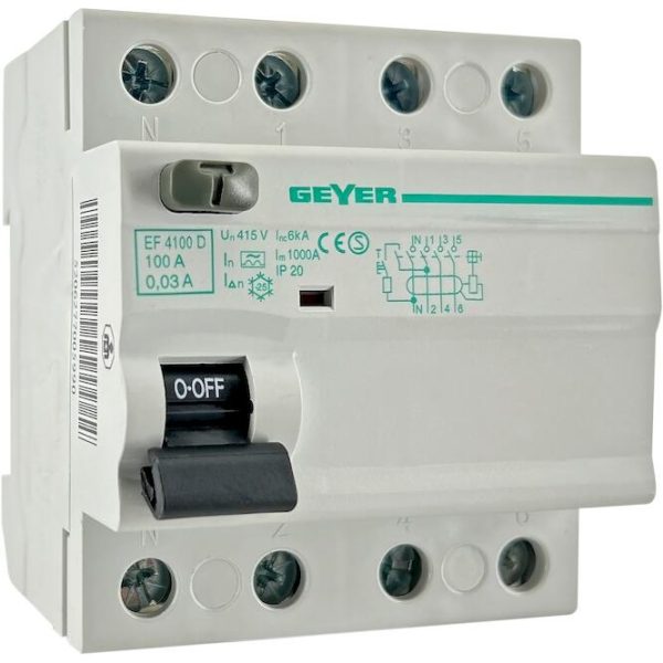 Ρελέ διαφυγής 4P 100A 30mA A - Image 3