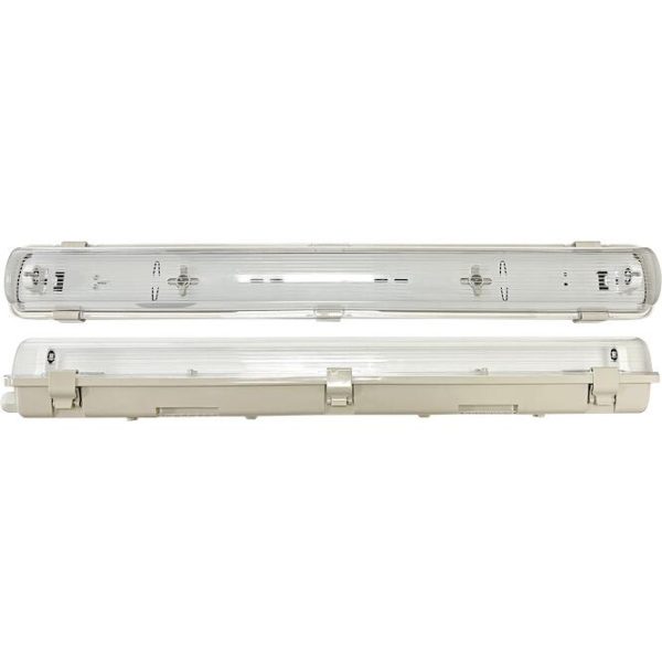 Φωτιστικό για μονόπλευρη λάμπα LED Τ8 1x0.6m IP65