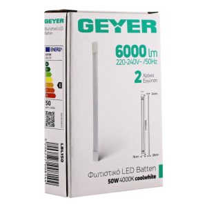 Φωτιστικό LED Batten 1.50m 50W 4000K 6000lm IP20