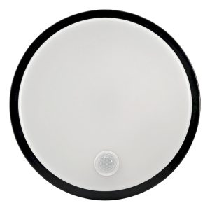 Φωτιστικό LED με αισθητήρα κίνησης 10W 4000K 1000lm IP65 μαύρο