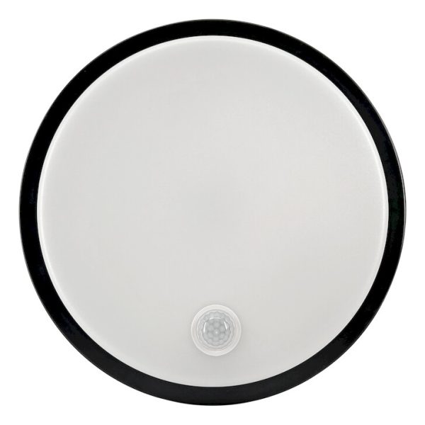 Φωτιστικό LED με αισθητήρα κίνησης 10W 4000K 1000lm IP65 μαύρο