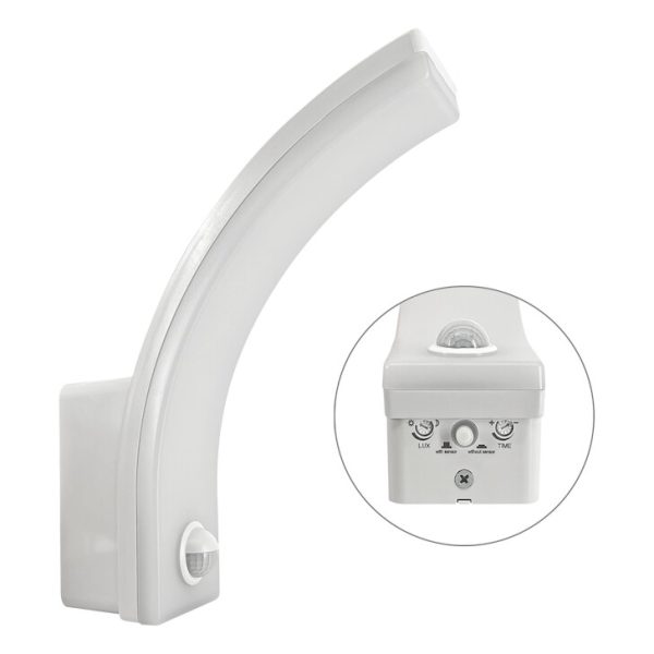 Φωτιστικό LED με αισθητήρα κίνησης 12-15-20W 4000K 1300-1600-2100lm IP65 λευκό - Image 3