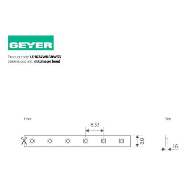 Ταινία LED 5 σε 1 16W 24V WRGBW 1000lm IP65 5M - Image 2