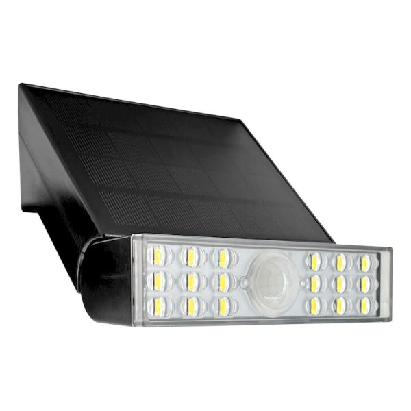 LED Ηλιακό Φωτιστικό Τοίχου Flexi 4W 6500Κ 600lm IP65 μαύρο - Image 2
