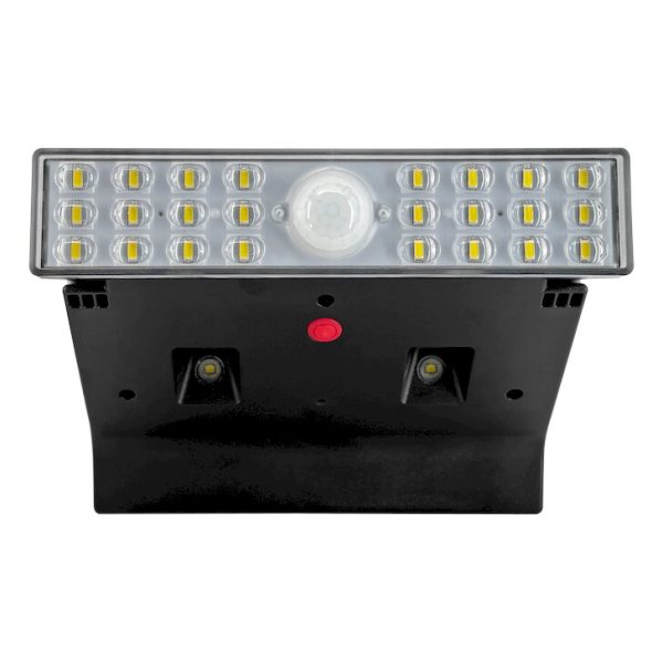 LED Ηλιακό Φωτιστικό Τοίχου Flexi 8W 6500Κ 1200lm IP65 μαύρος