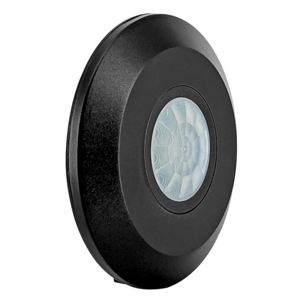 Επίτοιχος ανιχνευτής κίνησης IR Mini 180° 12m IP20 μαύρος - Image 2