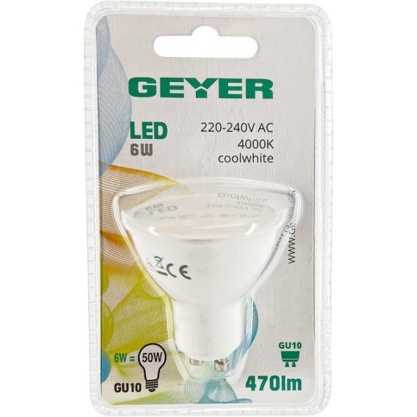 Λάμπα Led  6W GU10 4000K 470lm - Image 3