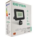 Προβολέας LED Economy 20W 6500K 1800lm IP65 μαύρος με ανιχνευτή κίνησης