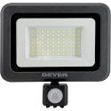 Προβολέας LED Economy 50W 6500K 4500lm IP65 μαύρος με ανιχνευτή κίνησης