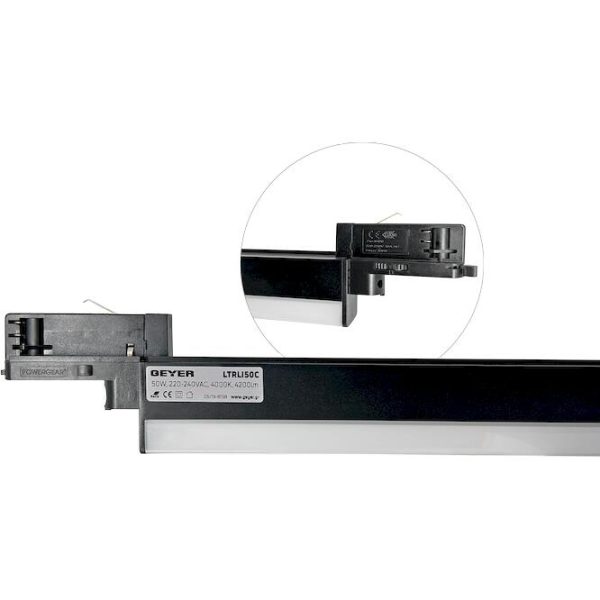 LED ράγας Innova 50W 4000K 6000lm 1.35m μαύρο