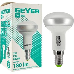 CFL CLFR R50 E14 7W 6400K 180LM