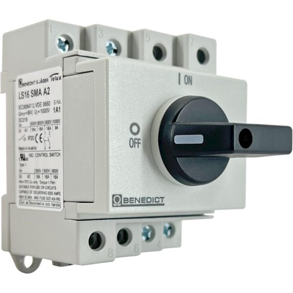 Διακόπτης φορτίου 2P 16A 500VDC - Image 2