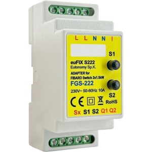 euFIX S222 DIN Adapter for Fibaro module FGS-222