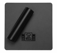 ΑΠΛΙΚΑ ΚΡΕΒΑΤΙΟΥ LED ΡΥΘΜΙΖΟΜΕΝΗ ΜΑΥΡΗ 3W ΤΕΤΡΑΓΩΝΗ