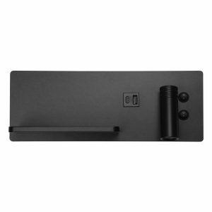 SPOTLIGHT ΑΠΛΙΚΑ ΚΡΕΒΑΤΙΟΥ LED  ΜΑΥΡΗ ΜΕ ΑΣΥΡΜΑΤΗ ΦΟΡΤΙΣΗ 4022/R