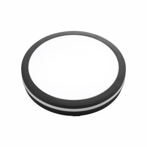 ΠΛΑΦΟΝΙΕΡΑ ΟΡΟΦΗΣ LED 24W CCT ΜΑΥΡΗ ΣΤΡΟΓΓΥΛΗ ΣΤΕΓΑΝΗ