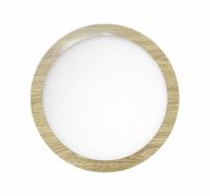 ΧΩΝΕΥΤΟ ΛΕΠΤΟ LED ΟΡΟΦΗΣ 18W CCT ΞΥΛΟ