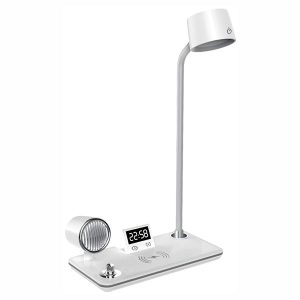 ΦΩΤΙΣΤΙΚΟ LED ΓΡΑΦΕΙΟΥ ΜΕ HXEIO BLUETOOTH 6063 SPOTLIGHT KAI ΒΑΣΗ ΑΣΥΡΜΑΤΗΣ ΦΟΡΤΙΣΗΣ CCT