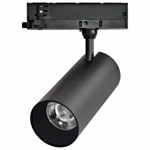 CCT SPOTLIGHT 6123 ΣΠΟΤ ΡΑΓΑΣ ΜΑΥΡΟ  30W 3000K | 4000K | 6000K ΓΙΑ ΤΡΙΦΑΣΙΚΗ ΡΑΓΑ