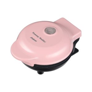 Βαφλιέρα mini PRWM-40546 Primo 500W Αντικολλητικές πλάκες, Ροζ