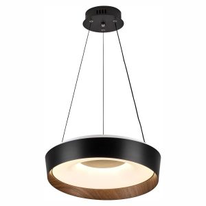 ΠΛΑΦΟΝΙΕΡΑ/ΚΡΕΜΑΣΤΟ  LED CCT 28W 3000K | 4000K | 6000K ΜΑΥΡΟ-ΞΥΛΟ