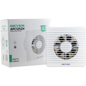 Εξαεριστήρας λευκός 15W 102m?/h 125mm