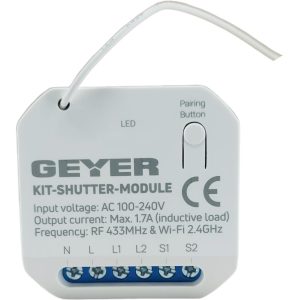 Kit ελέγχου ρολού με ασύρματο διακόπτη, Wi-Fi & RF