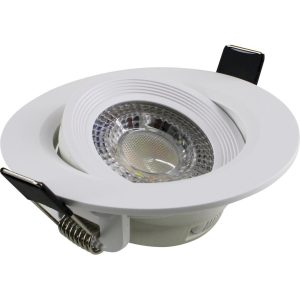 LED Spot χωνευτό GU10 7W 3000K/4000K/6500K 560lm IP20 λευκό (switchable) PC/PMMA
