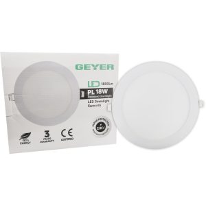 PL LED 18W 4000K 1800lm Φ200mm alu