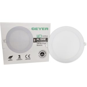 PL LED 24W 3000K 2400lm Φ200mm alu